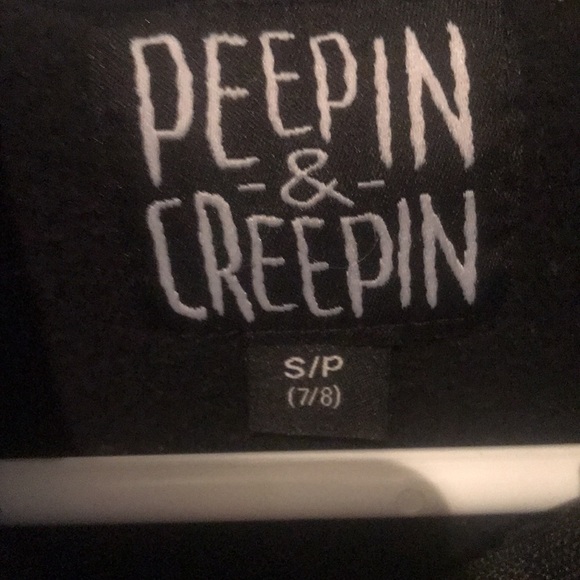 Peepin and Creepin Cos play hoodie with see through eye holes black, grey purple - Picture 4 of 5